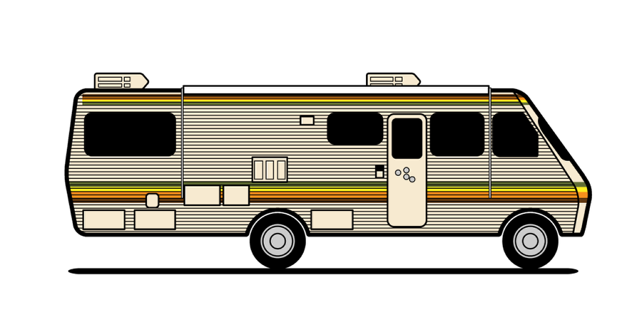 900x449 Vector Breaking Bad Rv In Illustrator