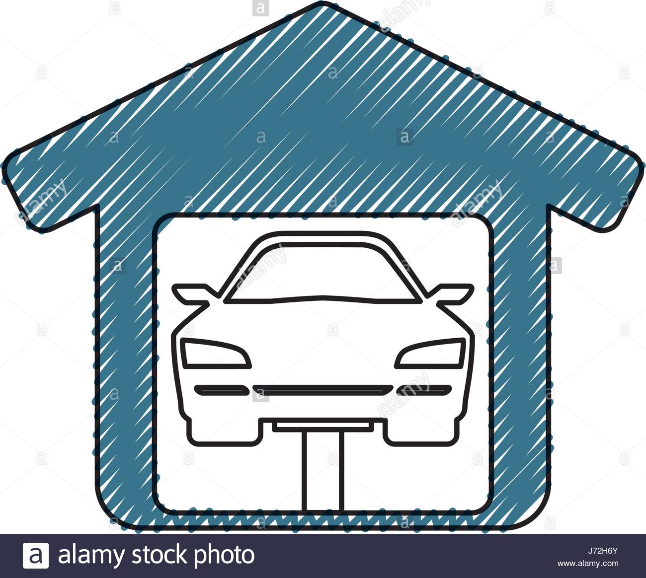 1300x1164 Garage Ideas Door Mechanic Stock Vector Art Illustration Image