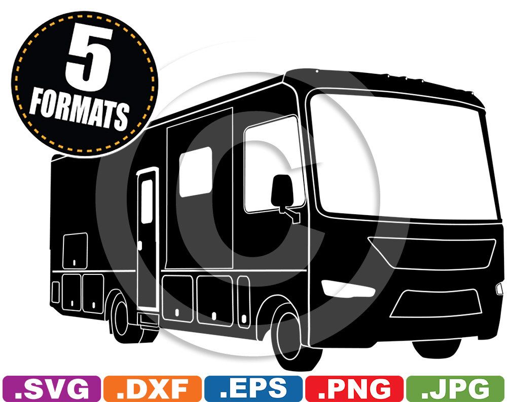 1000x794 Motorhome Rv Clip Art Image
