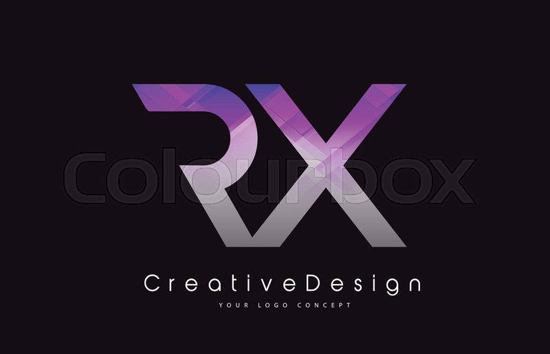 Rx Letter Logo Design In Purple Stock Vector Colourbox 800x515 Rx Letter Logo Design In Purple Stock Vector Colourbox