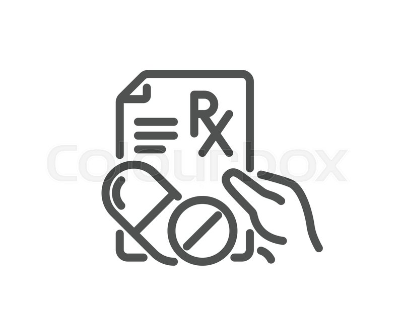Prescription Rx Recipe Line Icon Stock Vector Colourbox 800x647 Prescription Rx Recipe Line Icon Stock Vector Colourbox