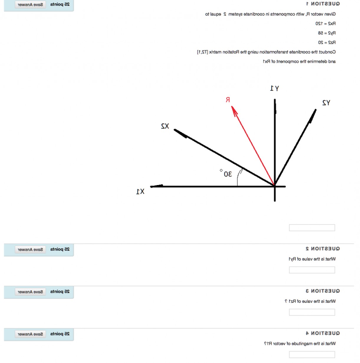 1221x1228 Question Points Save Answer Given Vector R Components Coordinate