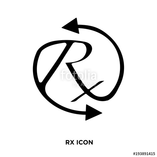 500x500 Rx Icon Vector Stock Image And Royalty Free Vector