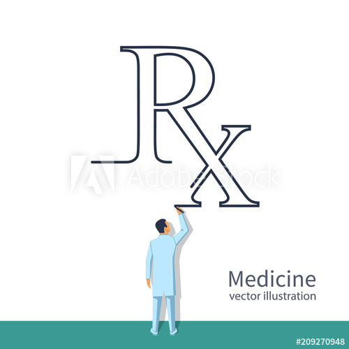 500x500 Doctor Drawing Rx Writing Prescription Rx Prescription Form