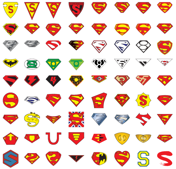 600x575 Years Of Superman Logo Vector Art Download Free Vector