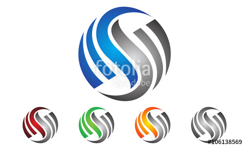 500x300 Global, Letter S Logo Design Stock Image And Royalty Free Vector