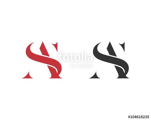 500x400 A S Or S A Letter Logo Template Stock Image And Royalty Free