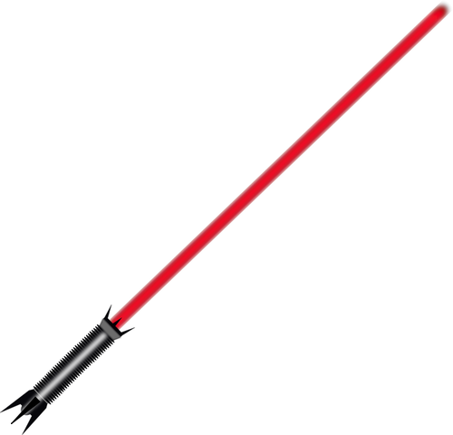 500x480 Red Light Saber Vector Clip Art