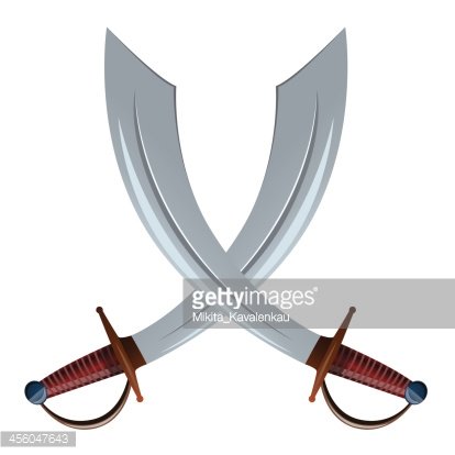 414x414 Saber, Vector Illustration Premium Clipart