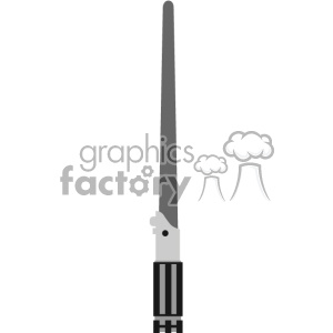 300x300 Grey Light Saber Sword Vector Art Clipart Royalty Free