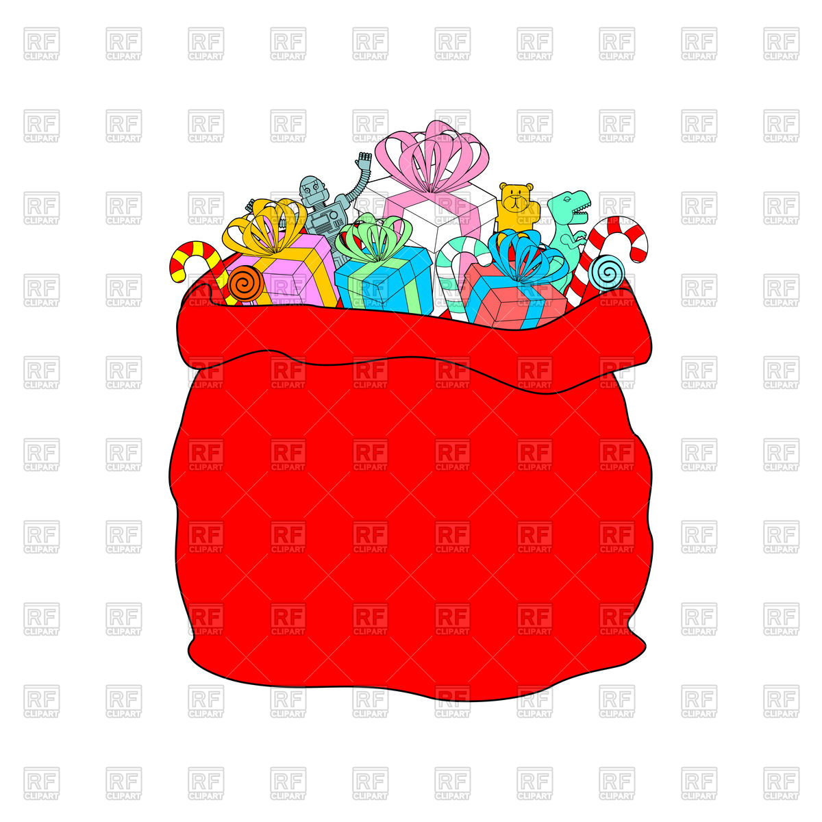 Santa's Big Bag Christmas Sack Vector Image Of Holiday 1200x1200 Santa's Big Bag Christmas Sack Vector Image Of Holiday