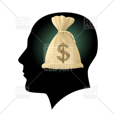 Silhouette Of Human Head With Money Sack Vector Image Of Business 400x400 Silhouette Of Human Head With Money Sack Vector Image Of Business
