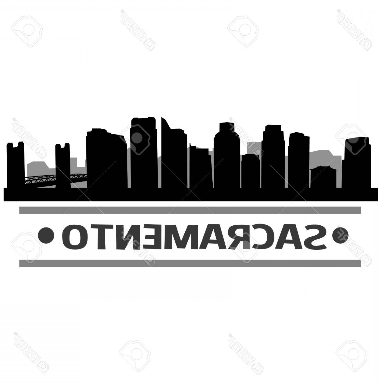 1560x1560 Photostock Vector Sacramento California United States Of America