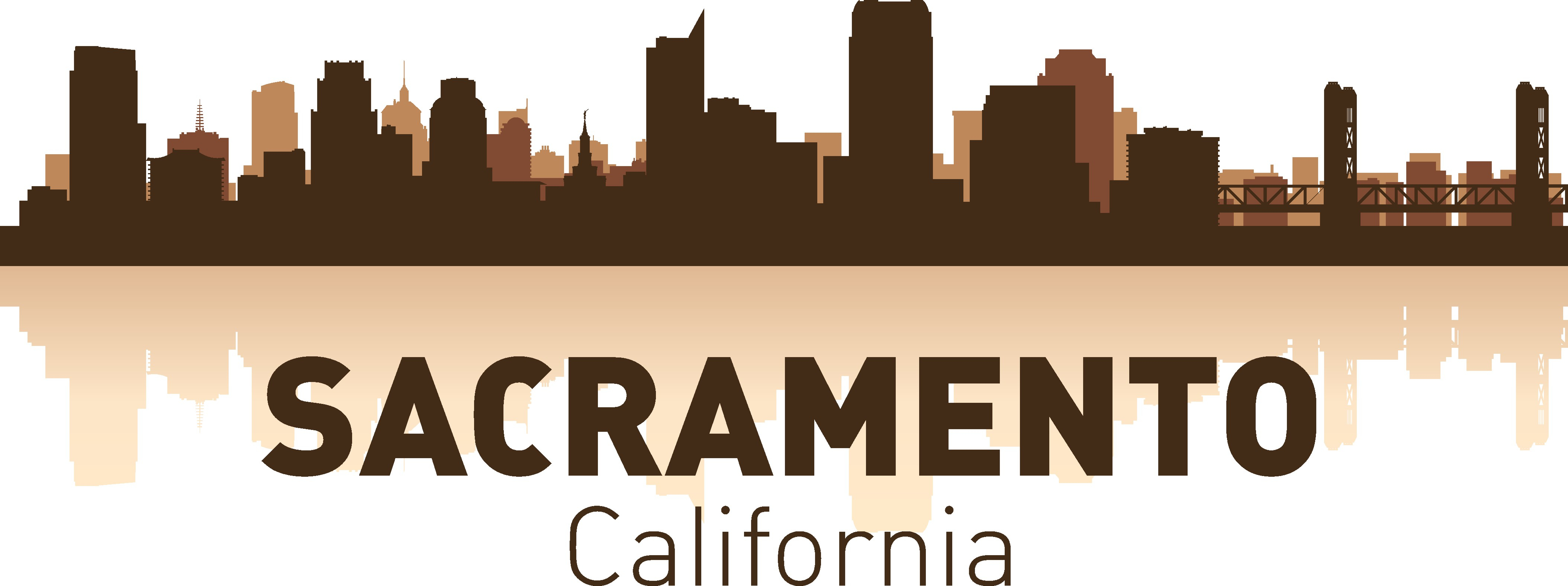 4217x1577 Sacramento Skyline Free Vector Cdr Download