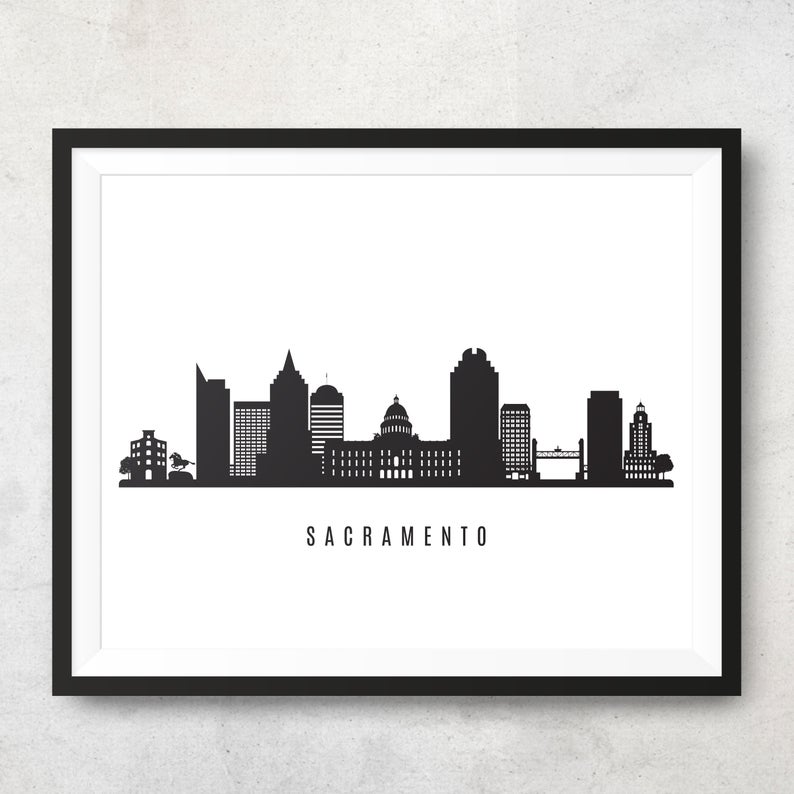 Sacramento Skyline Vector at Vectorified.com | Collection of Sacramento ...