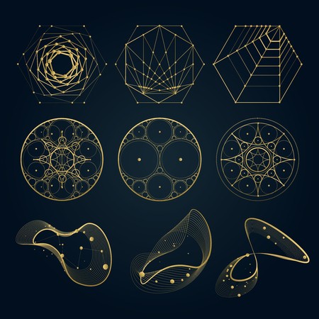 450x450 Sacred Geometry Forms, Shapes Of Lines, Logo, Sign, Symbol Circle