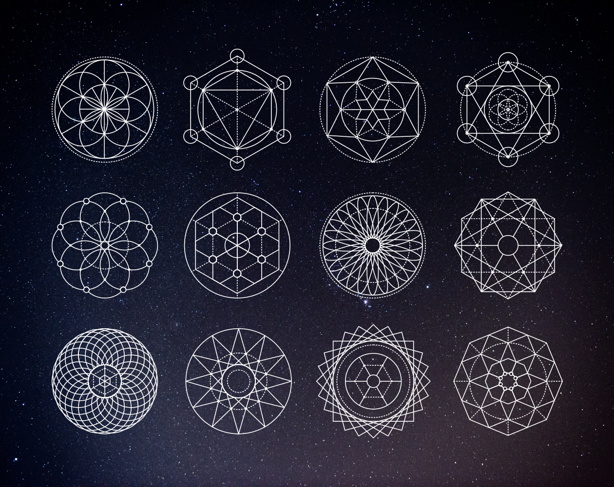 Sacred Geometric Vector Shapes 1260x1000 Sacred Geometric Vector Shapes