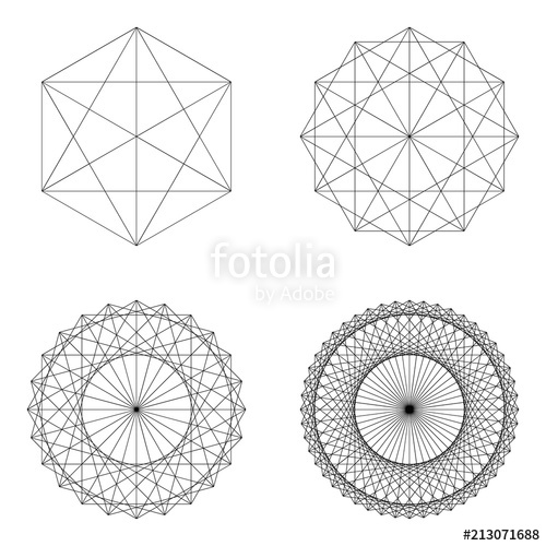 Set Of Geometrical Elements And Shapes Sacred Geometry Vector 500x500 Set Of Geometrical Elements And Shapes Sacred Geometry Vector