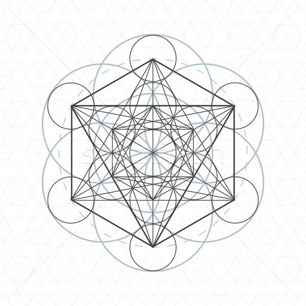 Metatron Outline Seed Of Life Sacred Geometry Vector Illustration 600x600 Metatron Outline Seed Of Life Sacred Geometry Vector Illustration