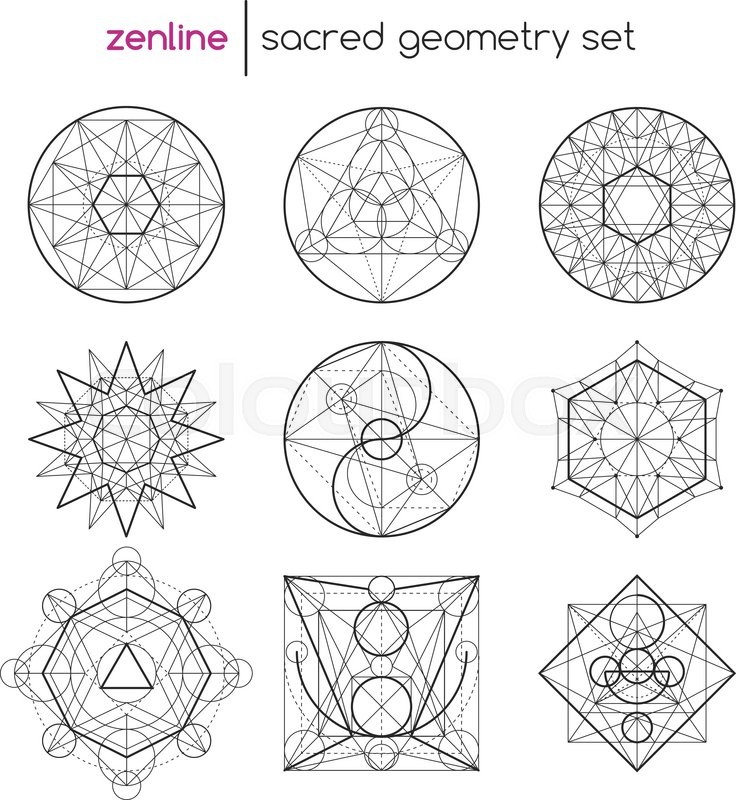 Abstract Vector Sacred Geometrical Stock Vector Colourbox 736x800 Abstract Vector Sacred Geometrical Stock Vector Colourbox