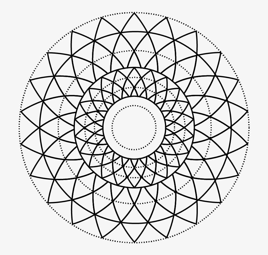920x874 Sacred Geometry Vector Illustrations Vol Black