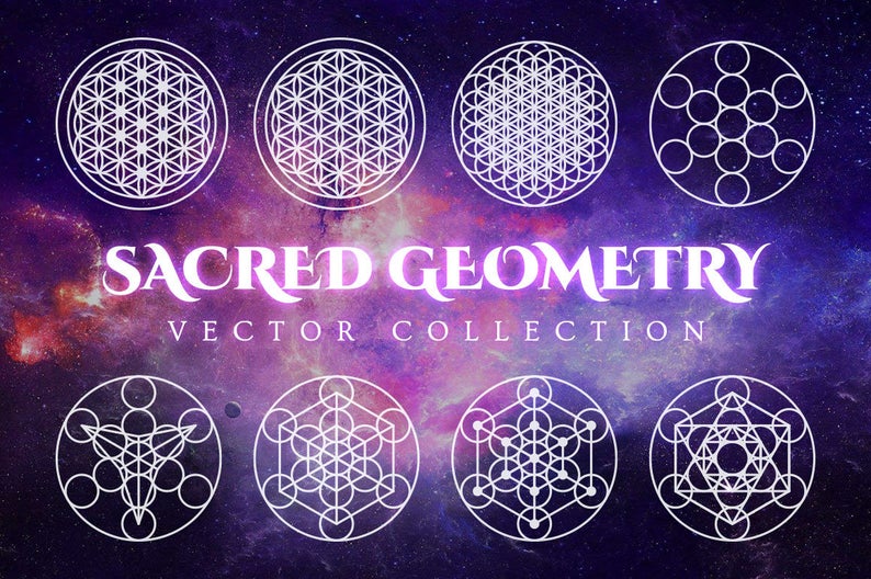 794x528 Sacred Geometry Vector Pack Images For Adobe Etsy