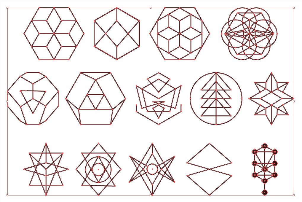 1019x681 Sacred Geometry Vector Pack For Adobe Illustrator