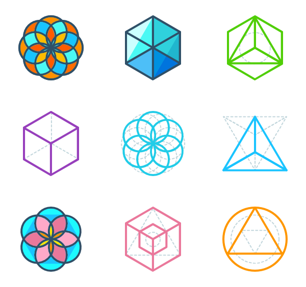 600x564 Geometry Icon Packs