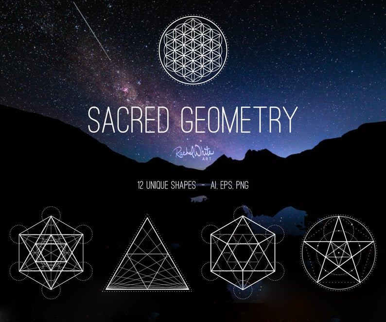 794x662 Sacred Geometry Vector Illustrations And Png Etsy