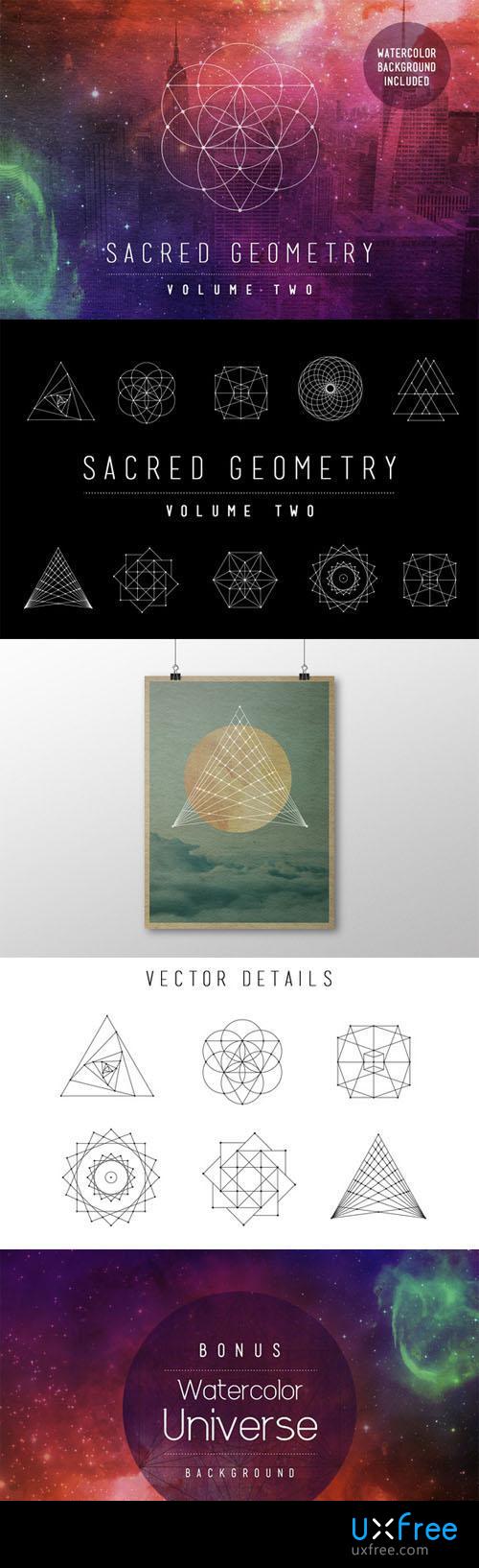 500x1634 Sacred Geometry Vector Set Vol