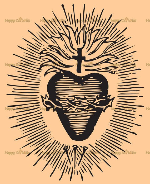 Sacred Heart Of Jesus Vector