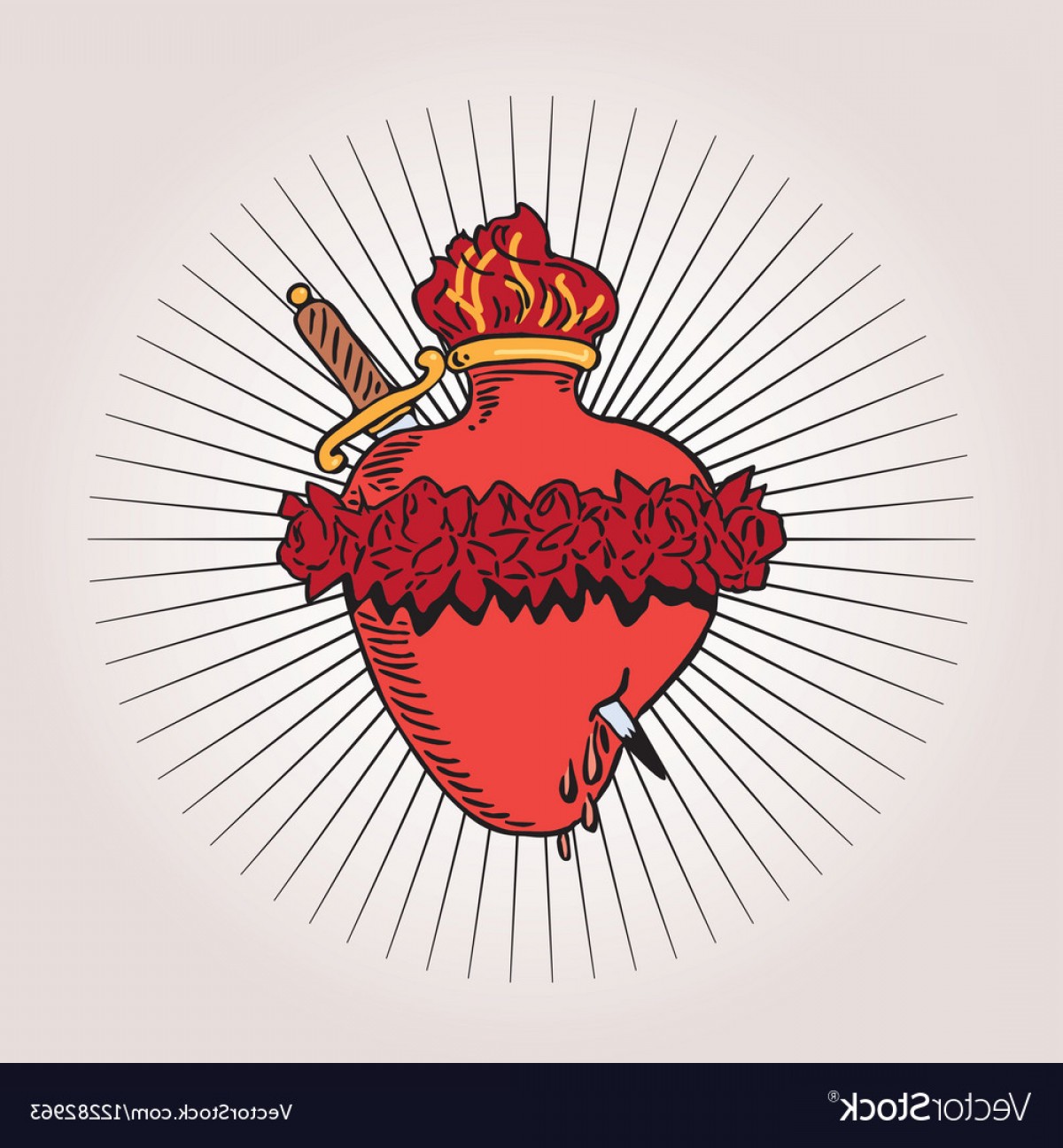 1200x1296 Immaculate Heart Of Blessed Virgin Mary Tattoo Vector Cqrecords