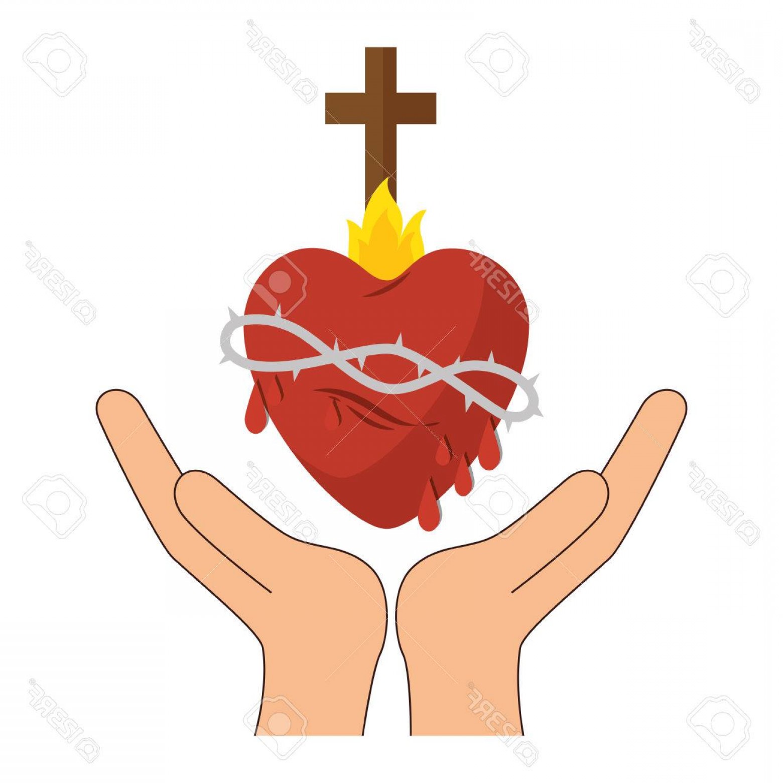 1560x1560 Christian Sacred Heart Vector Savoyuptown