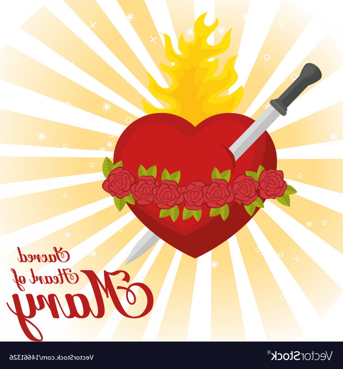 1200x1290 Sacred Heart Of Mary Vector Soidergi