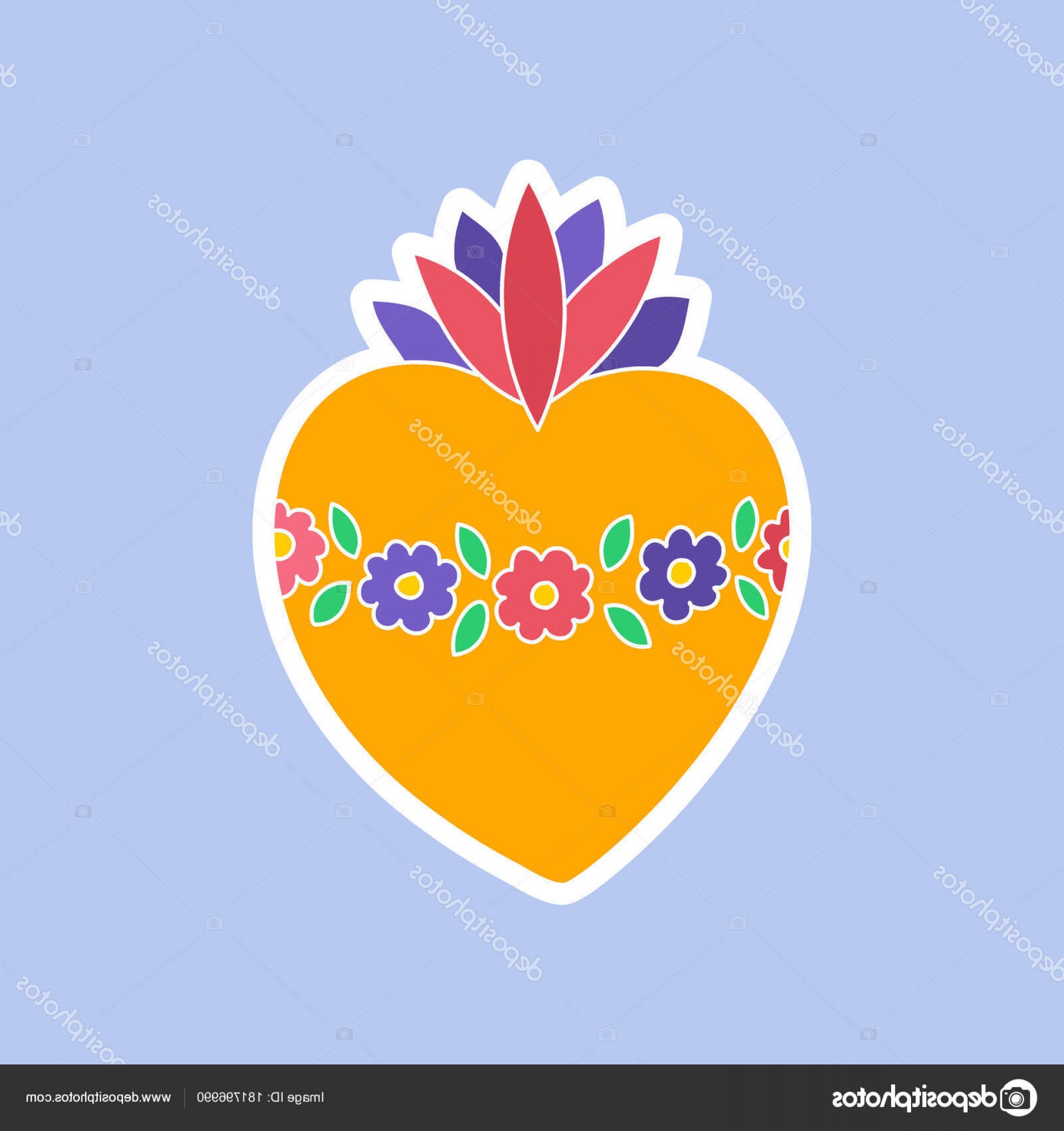 1920x2040 Stock Illustration Doodle Sacred Heart Vector Icon Cqrecords