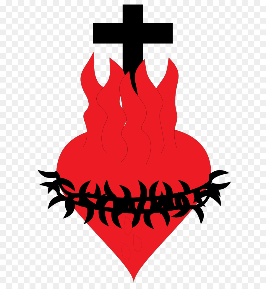 900x980 Clip Art Sacred Heart Vector Graphics Image