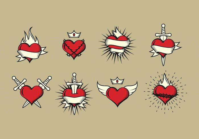 700x490 Free Sacred Heart Vector Stock Images