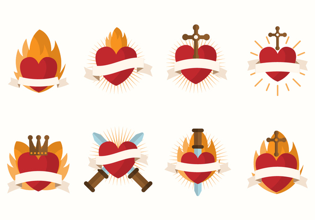 632x443 Free Sacred Heart Vector Free Vector Download Cannypic