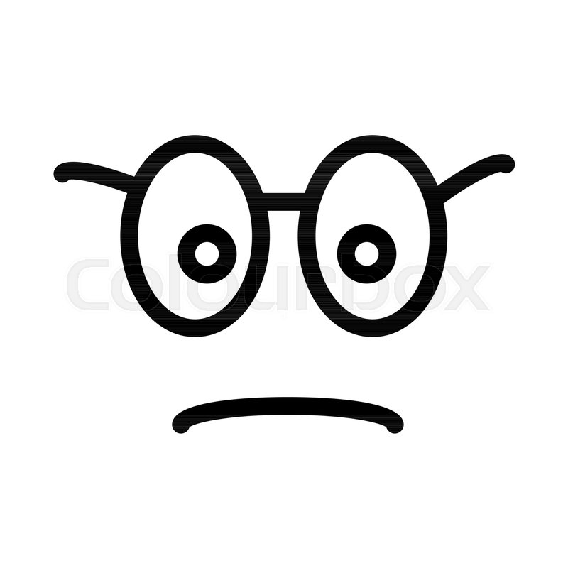 800x800 Line Emotional Smiley Emoji Vector Stock Vector Colourbox