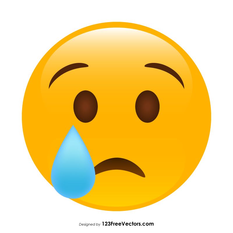 800x800 Crying Face Emoji Free Vectors Crying Face, Crying Emoji, Emoji