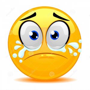 300x300 Stock Illustration Cute Crying Sad Emoticon Love Emoji Smiley