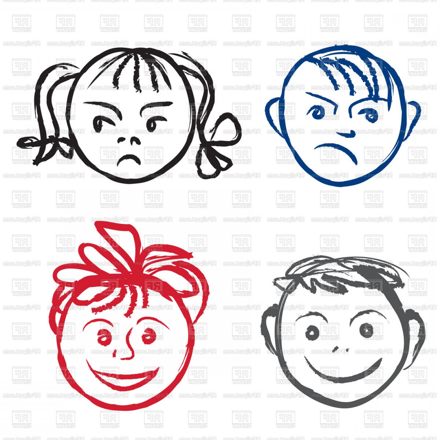 1440x1440 Line Face Vector Hoodamathrun