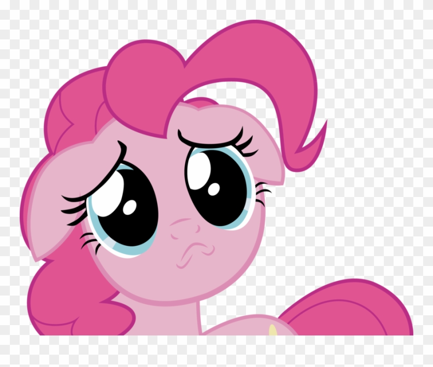 880x745 Pinkie Sad Face Vector