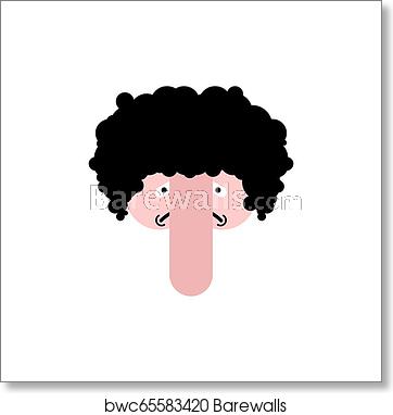 Sad Head Genitals Man Vector Illustration, Art Print Barewalls 362x382 Sad Head Genitals Man Vector Illustration, Art Print Barewalls
