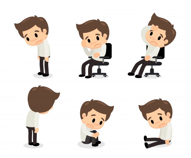 Depressive Disorder Man In Various Actions Vector Premium Download 626x521 Depressive Disorder Man In Various Actions Vector Premium Download