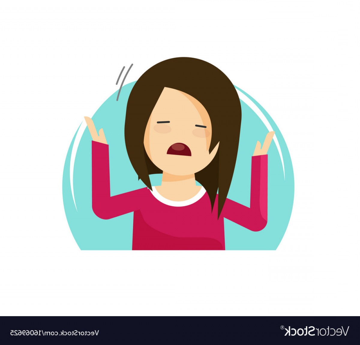 1200x1148 Sad Crying Girl Flat Cartoon Vector Soidergi