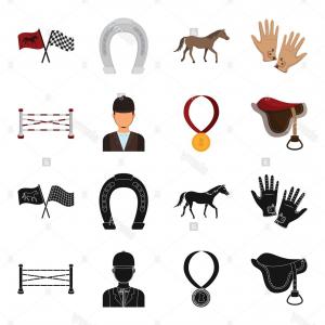 300x300 Vector Brown Horse Saddle Bridle Hoodamathrun