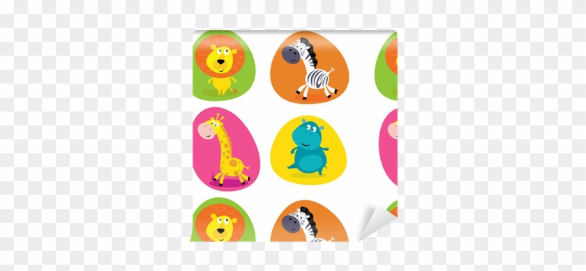 840x389 Cute Safari Animals Set
