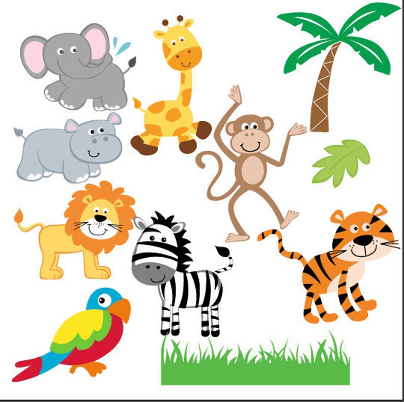 Safari Animals Vector at Vectorified.com | Collection of Safari Animals ...