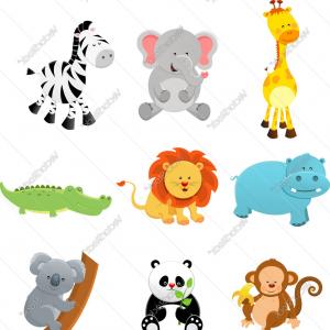 300x300 Collection Of Safari Animals Vector Studiogrfx